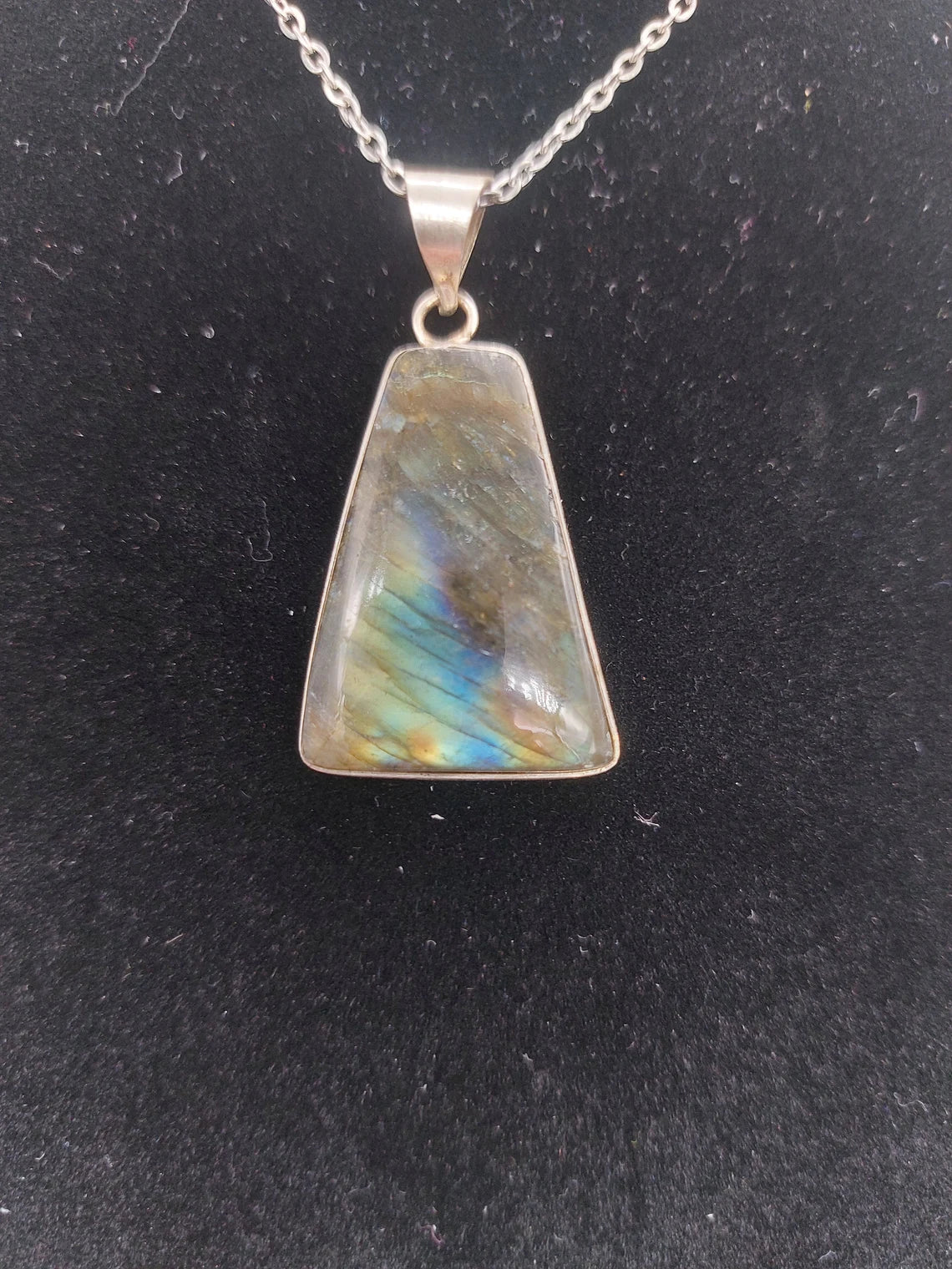 Labradorite Silver Plated Necklace