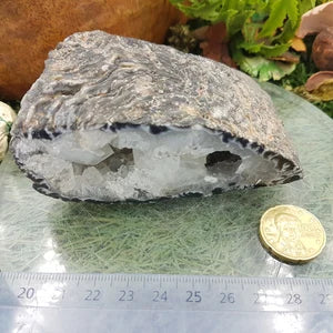 Natural Geody Agate and Quartz RARE Crystal Cave, Protection, Meditation