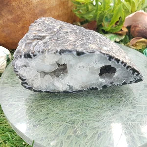 Natural Geody Agate and Quartz RARE Crystal Cave, Protection, Meditation
