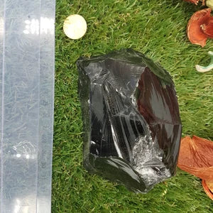 Black Obsidian Rough Crystal specimen - protection - decoration Mineral Stone