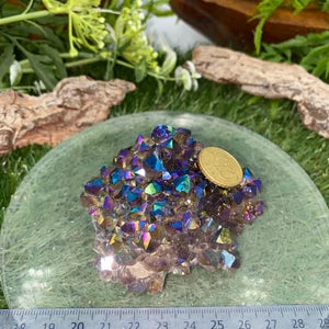 Cactus Amethyst Titanium - Aura Amethyst -Amazing Collector's Piece Extra Quality