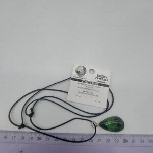 Ruby Zoisite Crystal Necklace,Green Stone Necklace, Gemstone Necklace for Men and Women, Gift for Crystal Lovers