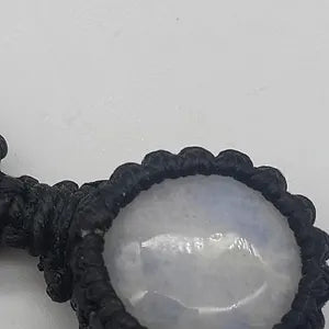 Moonstone Handmade Wrapped Macrame Necklace - Healing Stone - Gift Idea - Protection