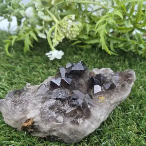 Raw Smoked Quartz Cluster | Natural Healing Crystal | Unique Mineral Gift