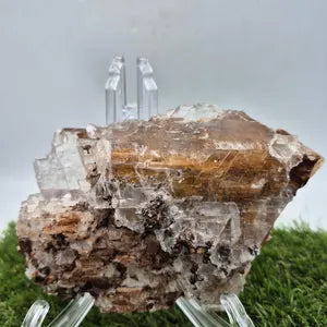 Selenite with Iron Oxidation – Raw Greek Crystal, Rare Mineral Specimen