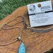 Amazonite Brass Pendant Cabochon Cut Healing Crystal
