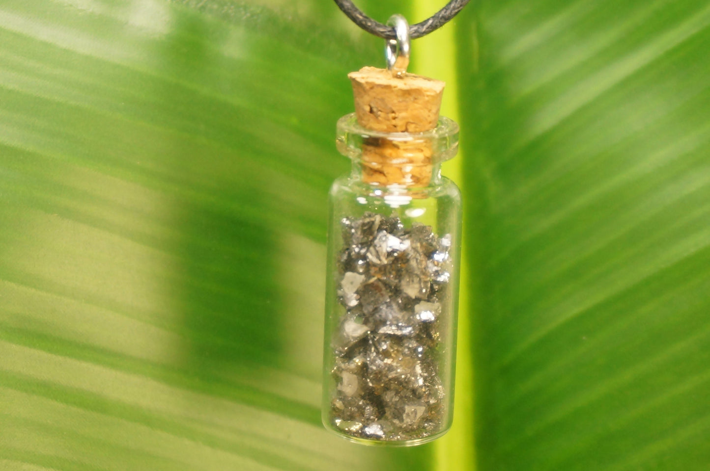 Natürliche Galenit-Halskette, Flasche, grober Mineralstein, Geburtsstein, Heiltherapie, Geschenkidee