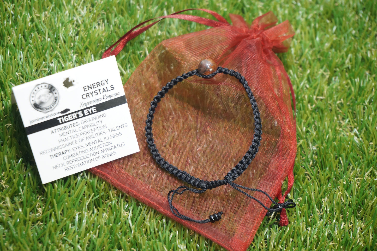 Φυσικό Tiger's Eye Red Healing Crystal Bracelet Αξεσουάρ Zodiac Mineral Stone