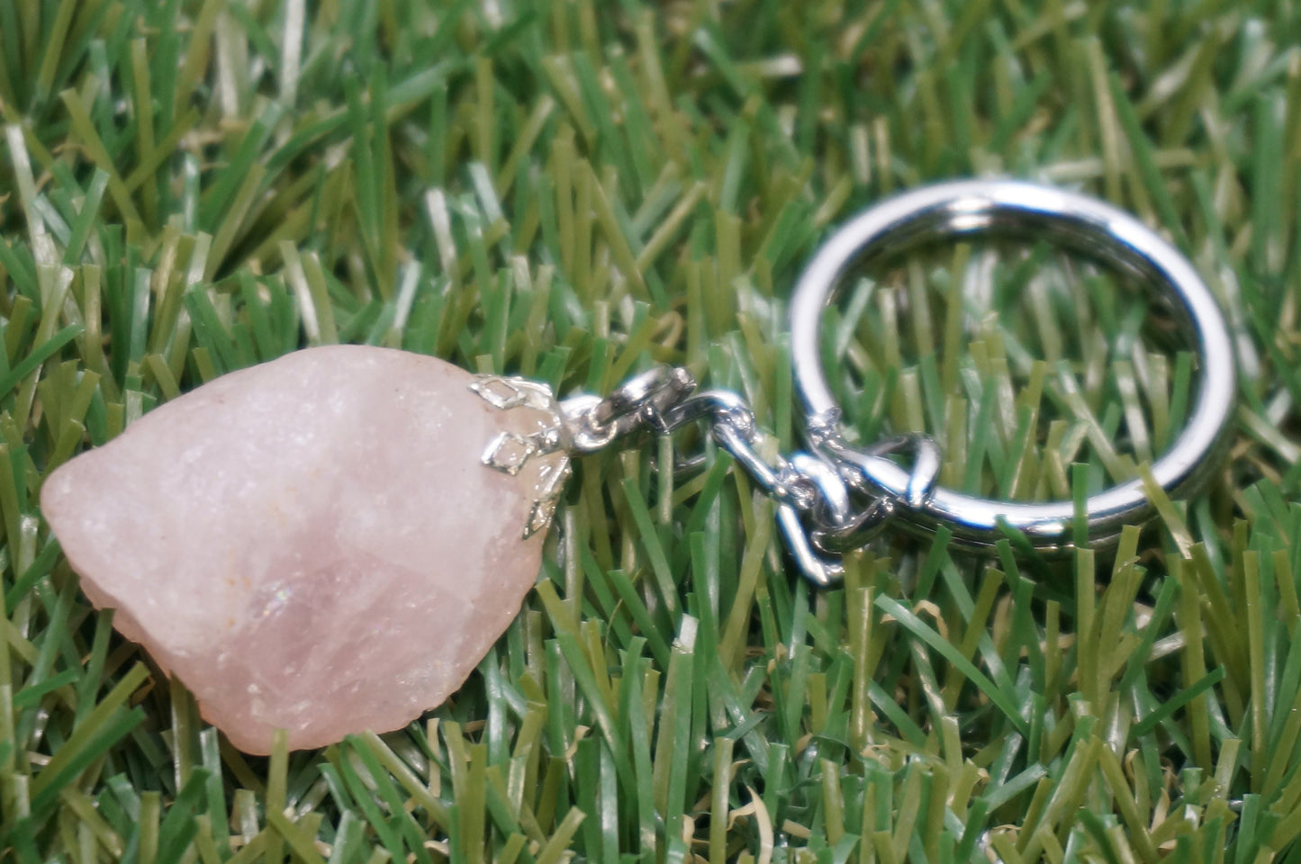 Μπρελόκ Natural Rose Quartz Crystal