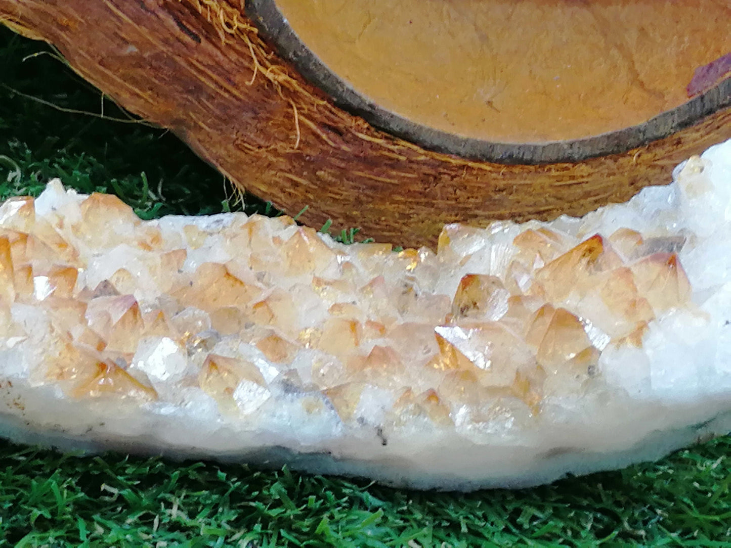 Citrine Yellow Crystal/Quartz (2) // Διακόσμηση σπιτιού και θεραπεία