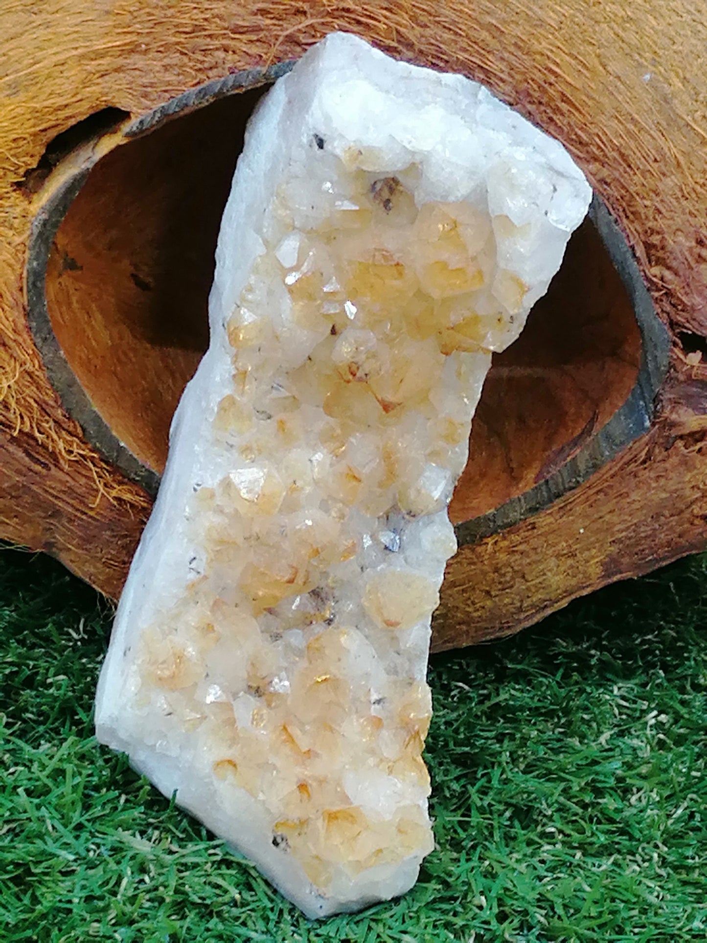 Citrine Yellow Crystal/Quartz (2) // Διακόσμηση σπιτιού και θεραπεία