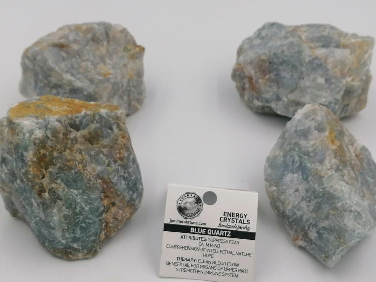 Natürlicher Kristall Himmelblau Quarz Sammlung Exemplar Heilstein Birtsthone Kristall Schutz Dekoration Mineral