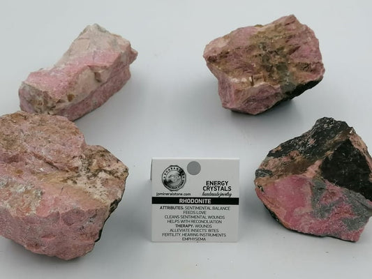 Top Natürliche Kristall Rhodonit Sammlung Probe Heilstein Birtsthone Kristall Schutz Dekoration Mineral