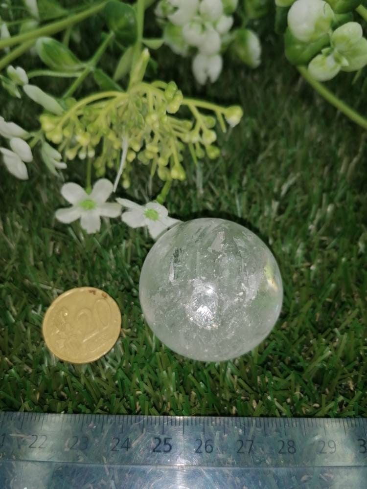 Crystal Quartz Sphere ~ τέλειο για κρυσταλλική θεραπεία, κρυστάλλινο πλέγμα, κρυστάλλινη μπάλα ~ Μεταφυσική θεραπεία, διαλογισμό