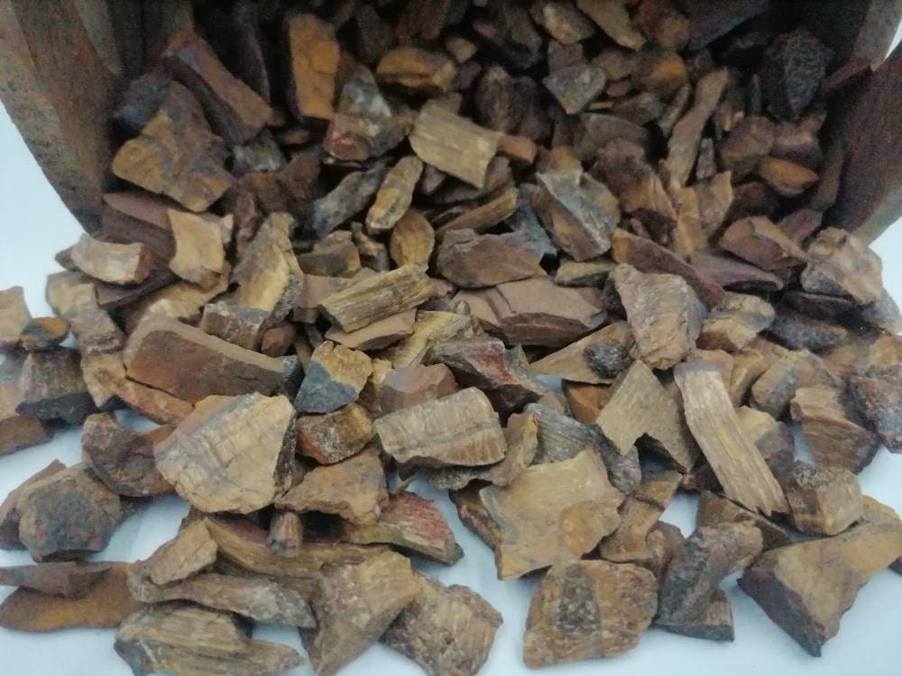 Tiger's Eye Crystal Chips, Πτυσσόμενος Θεραπευτικός Πολύτιμος Λίθος, New Age Rough Semi-Pricious Rocks