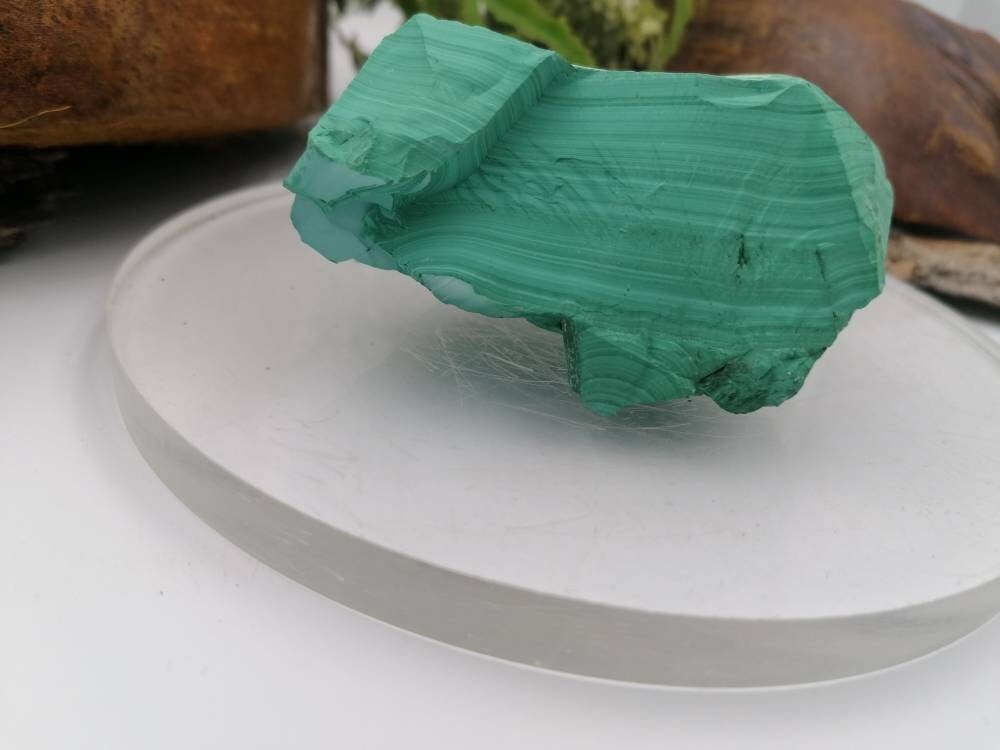 Malachit Kongo Sammlung Stück Schutz Mineralstein Geschenkidee Geburtsstein