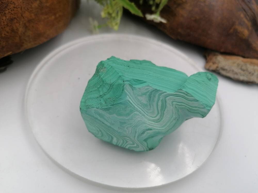 Malachit Kongo Sammlung Stück Schutz Mineralstein Geschenkidee Geburtsstein