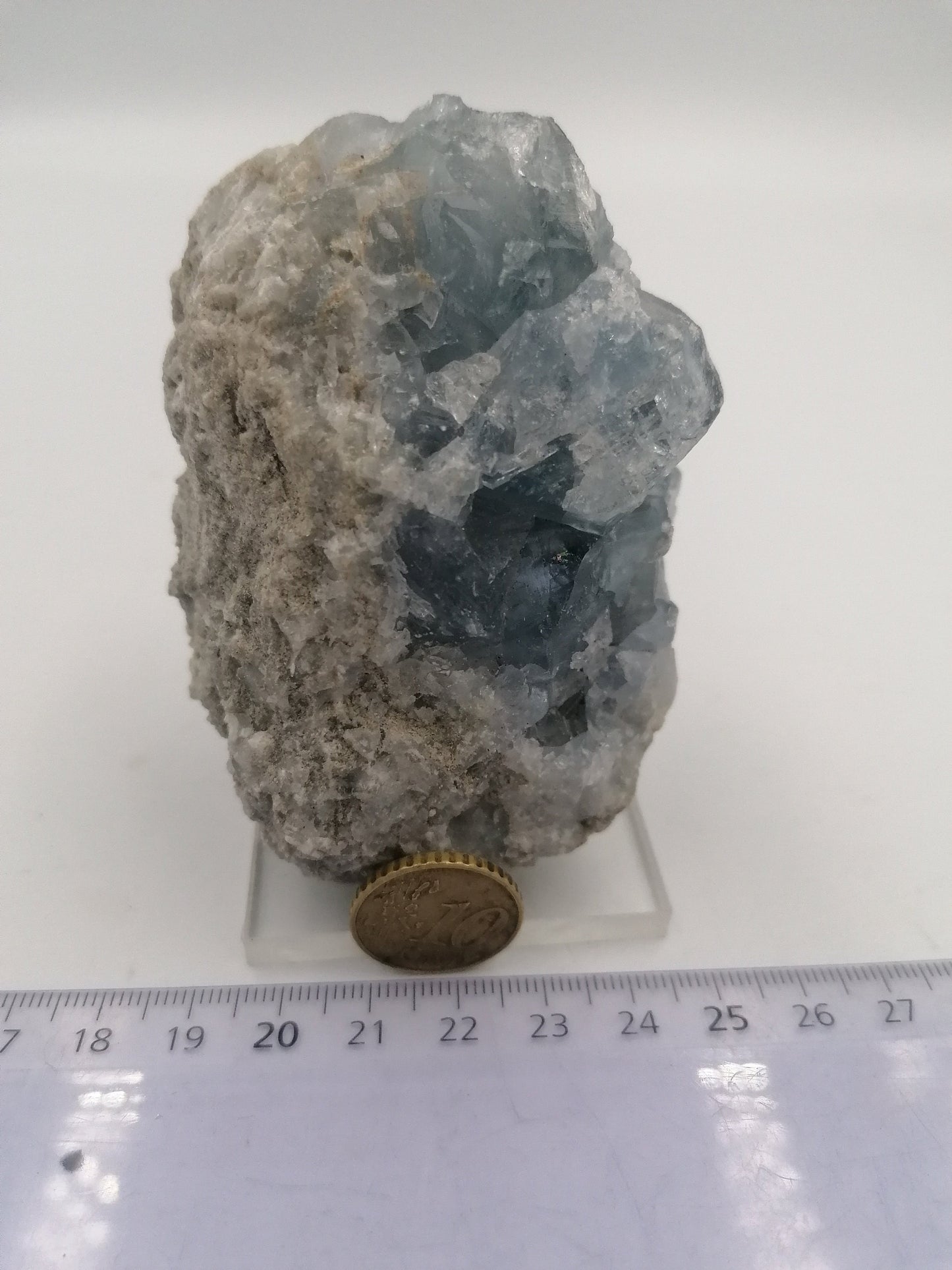 Celestite Crystal Cubes Blue Crystal stone Crystal healing Πνευματικό κομμάτι συλλογής λίθων