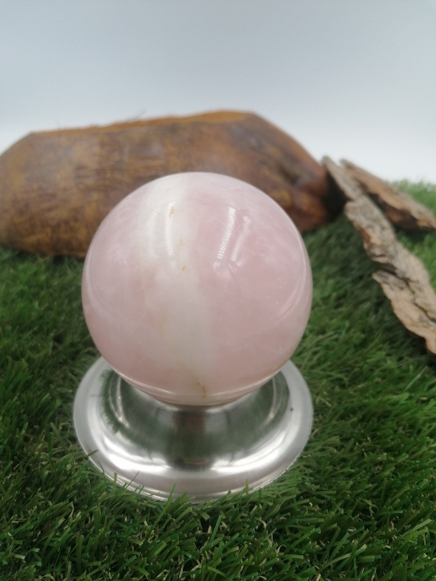 Rose Quartz Crystal Sphere ~ τέλειο για Crystal Healing, Crystal Grid, Crystal Ball ~ Metaphysical Healing, Διαλογισμός