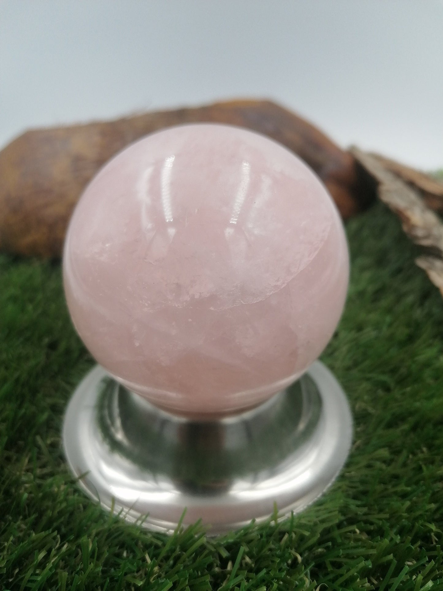 Rose Quartz Crystal Sphere ~ τέλειο για Crystal Healing, Crystal Grid, Crystal Ball ~ Metaphysical Healing, Διαλογισμός