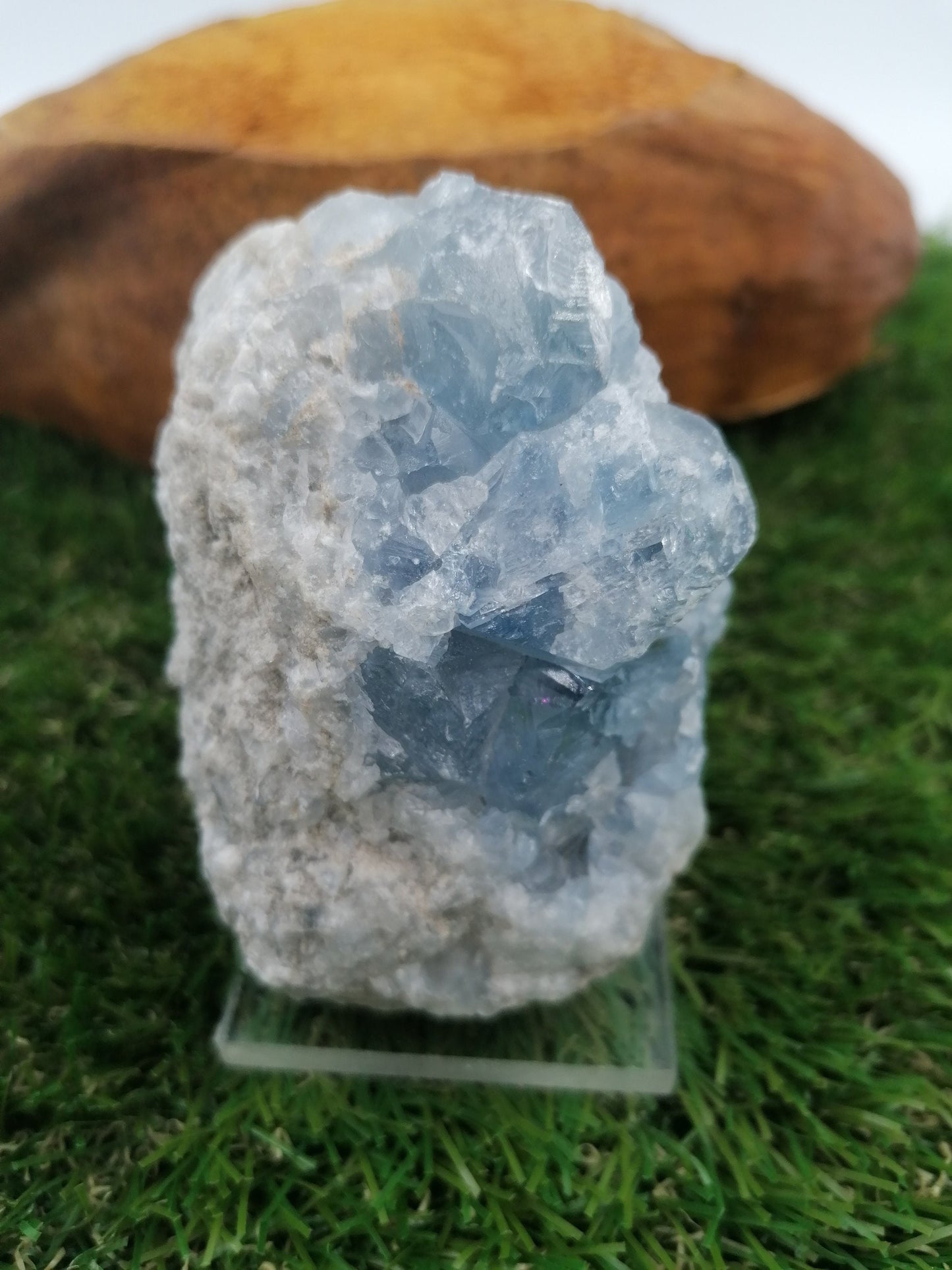 Celestite Crystal Cubes Blue Crystal stone Crystal healing Πνευματικό κομμάτι συλλογής λίθων