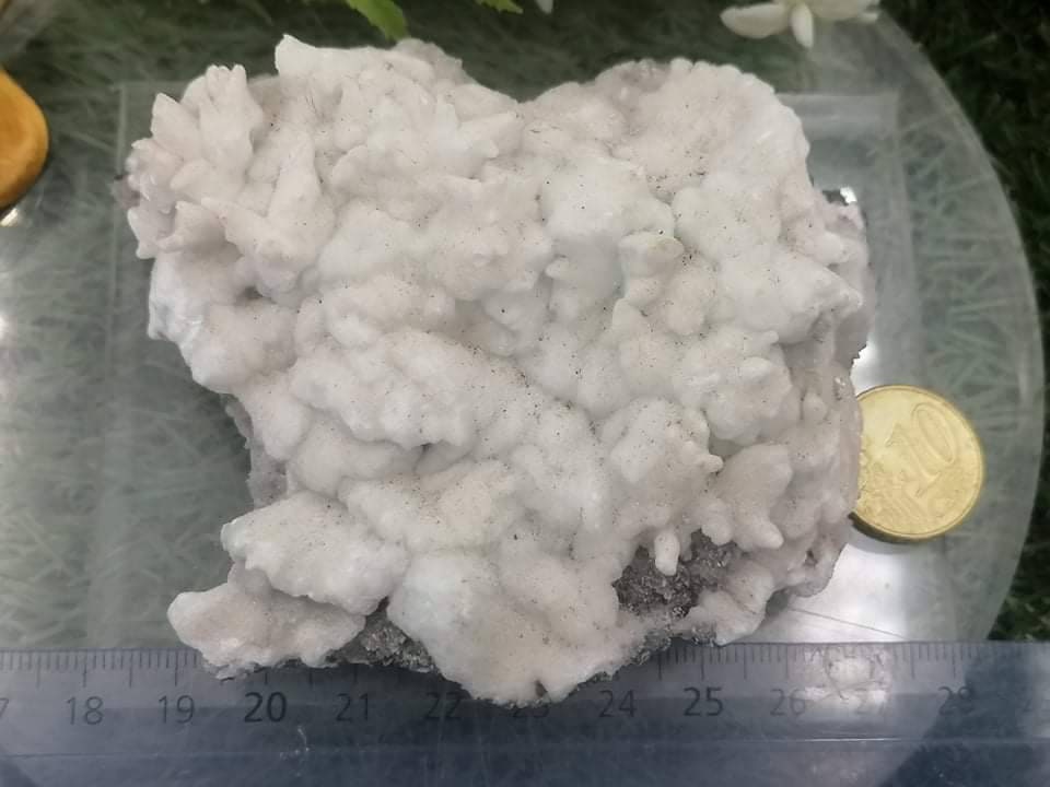 Griechisches Mineral Calcit Aragonit Koralle Form Sammlung Exemplar Heilstein Birtsthone Kristall Schutz Dekoration Mineral