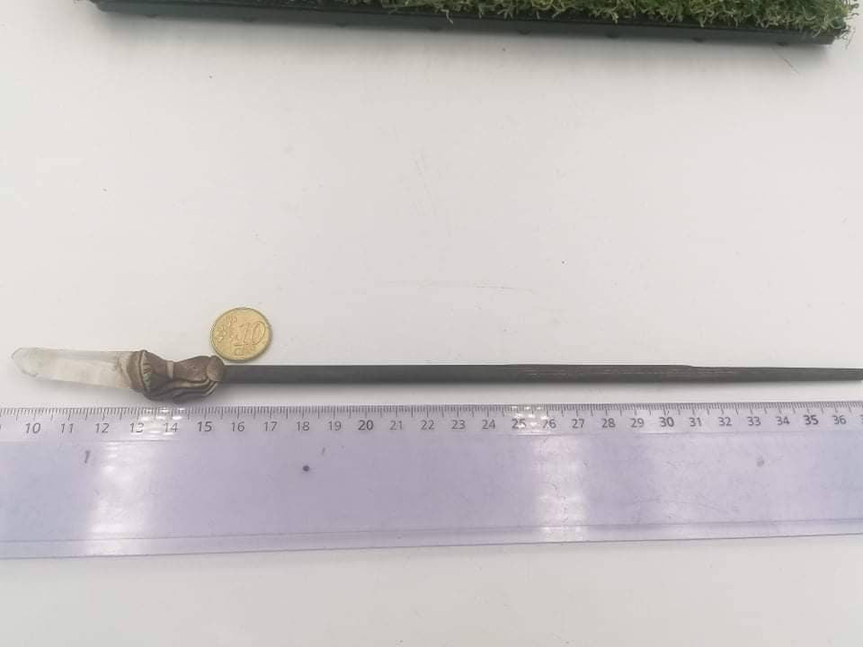 Φυσικό Crystal Crystal Quartz Laizer Lemurian Wand -Fairy ραβδί-Wizard ραβδί-Nature Wand Healing Crystal Zodiac Mineral Stone