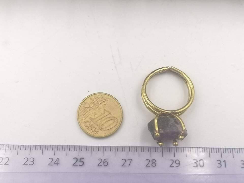 Ροζ τουρμαλίνη Crystal Healing Ring - Master Healer, Chakra Alignment, Aura Protection, Ενισχυτής