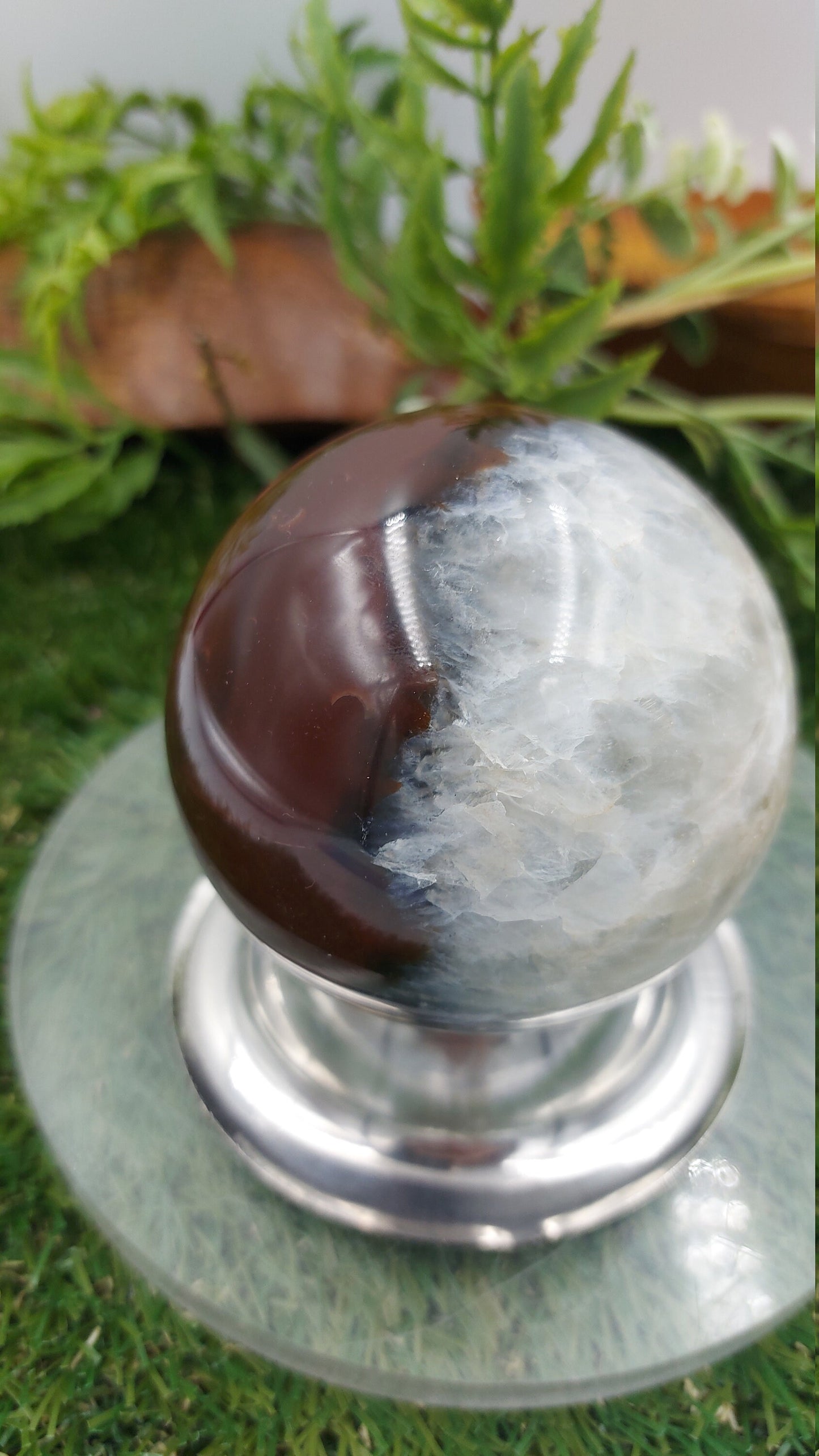 Crystal Brown Agate Sphere ~ τέλειο για Crytsal Healing, Crystal Grid, Crystal Ball ~ Metaphysical Healing, Meditation