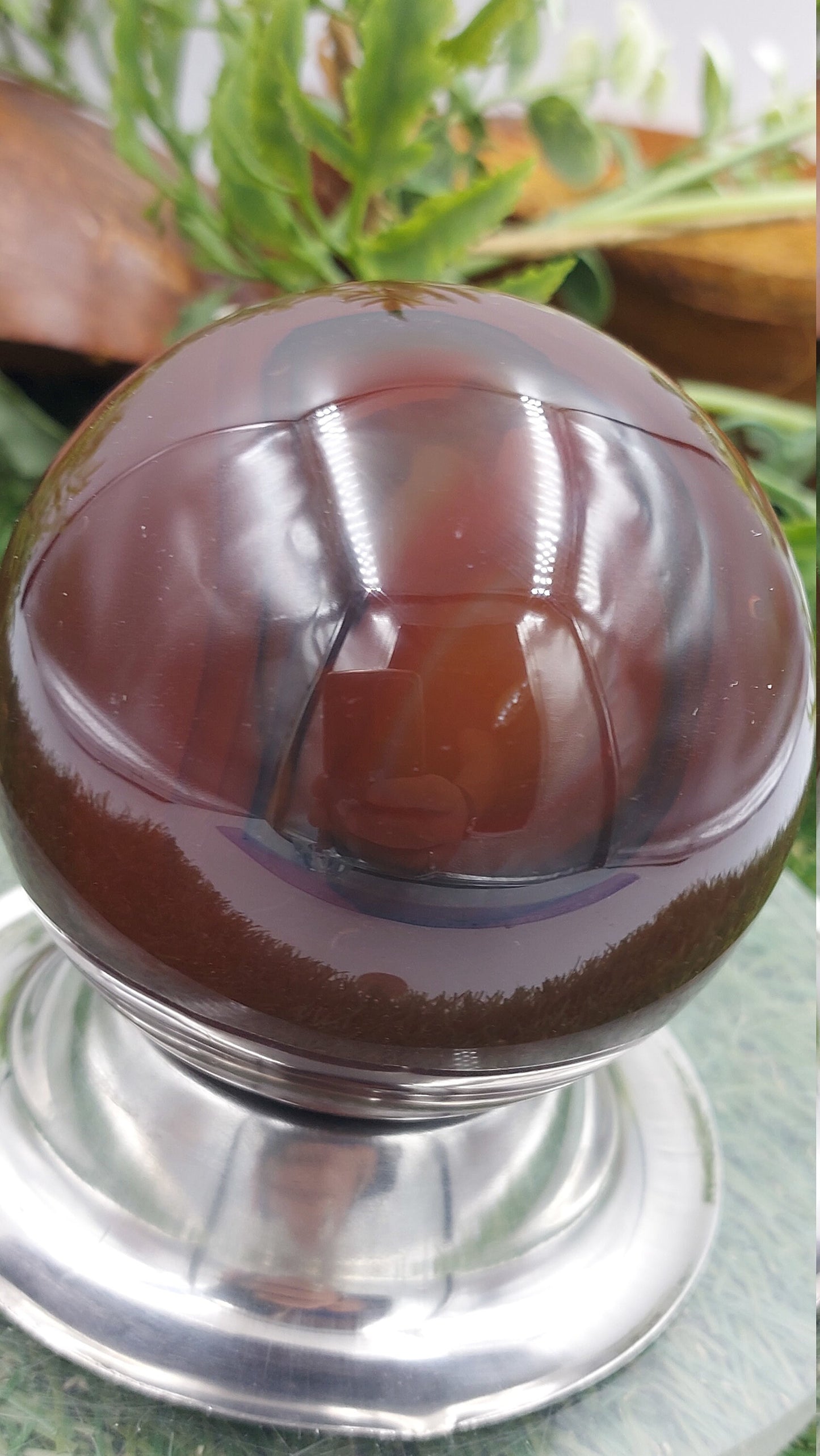 Crystal Brown Agate Sphere ~ τέλειο για Crytsal Healing, Crystal Grid, Crystal Ball ~ Metaphysical Healing, Meditation