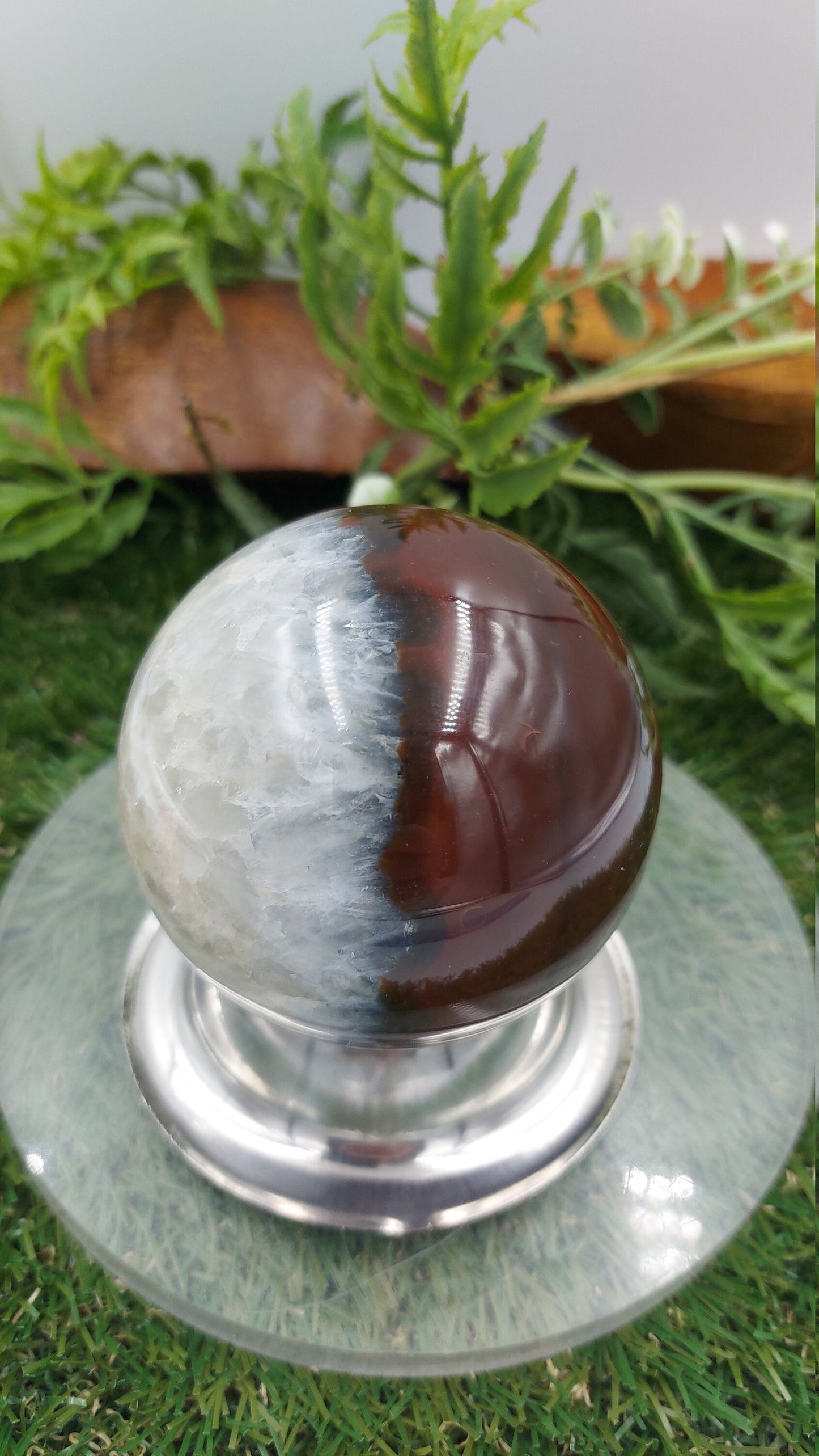 Crystal Brown Agate Sphere ~ τέλειο για Crytsal Healing, Crystal Grid, Crystal Ball ~ Metaphysical Healing, Meditation