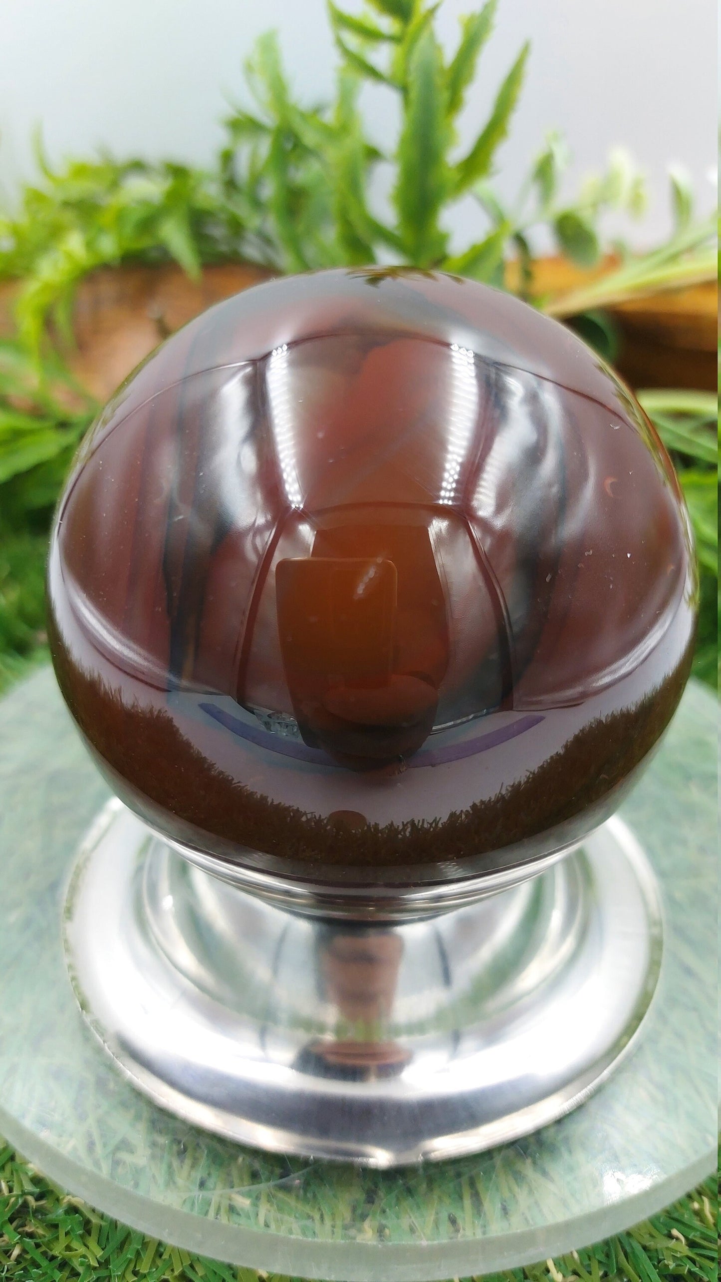Crystal Brown Agate Sphere ~ τέλειο για Crytsal Healing, Crystal Grid, Crystal Ball ~ Metaphysical Healing, Meditation