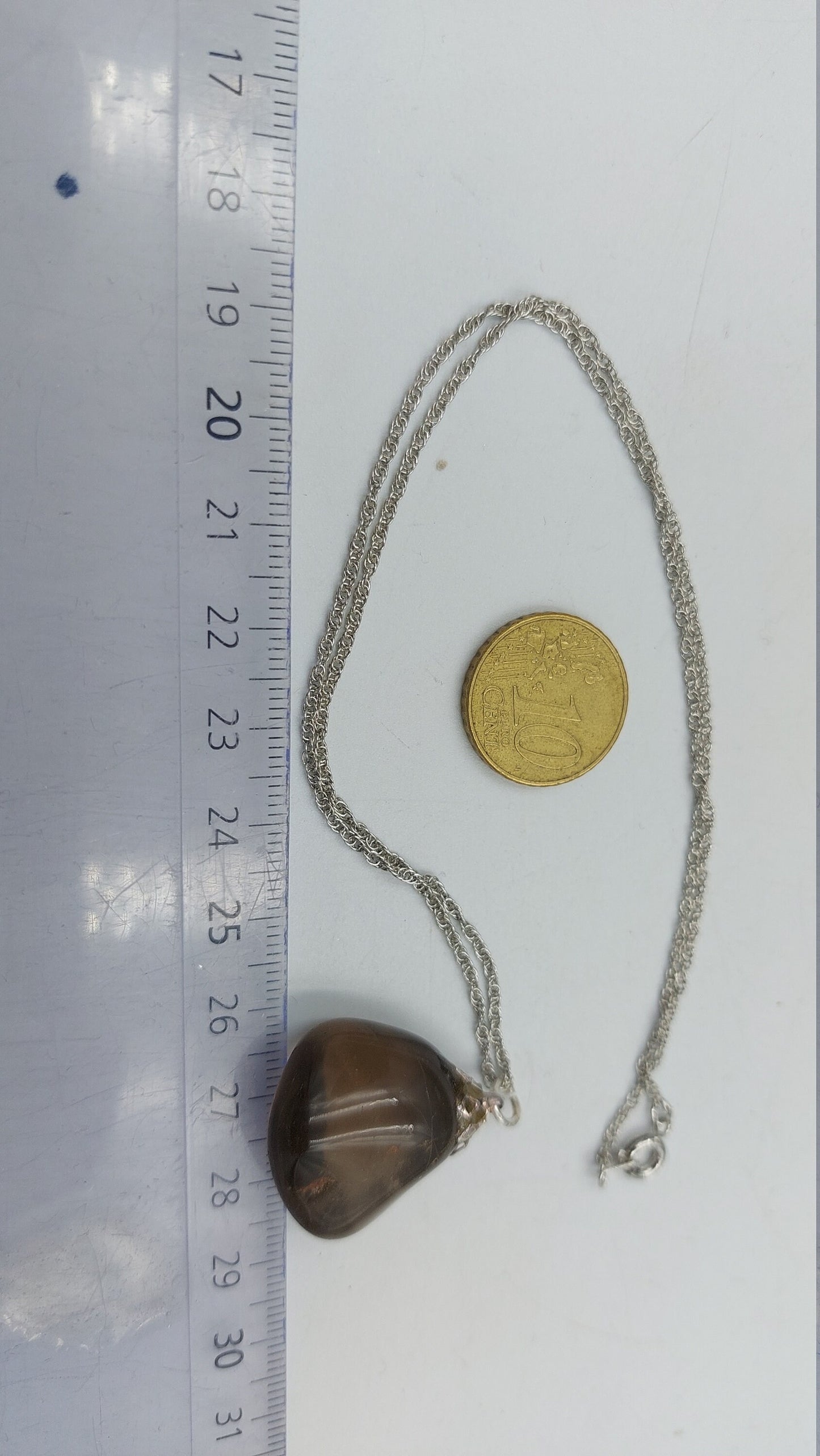 Περιδέραιο από φυσικό καπνιστό χαλαζία στερλίνα κολιέ Θεραπευτικά κρύσταλλα Αξεσουάρ Zodiac Mineral Stone Active