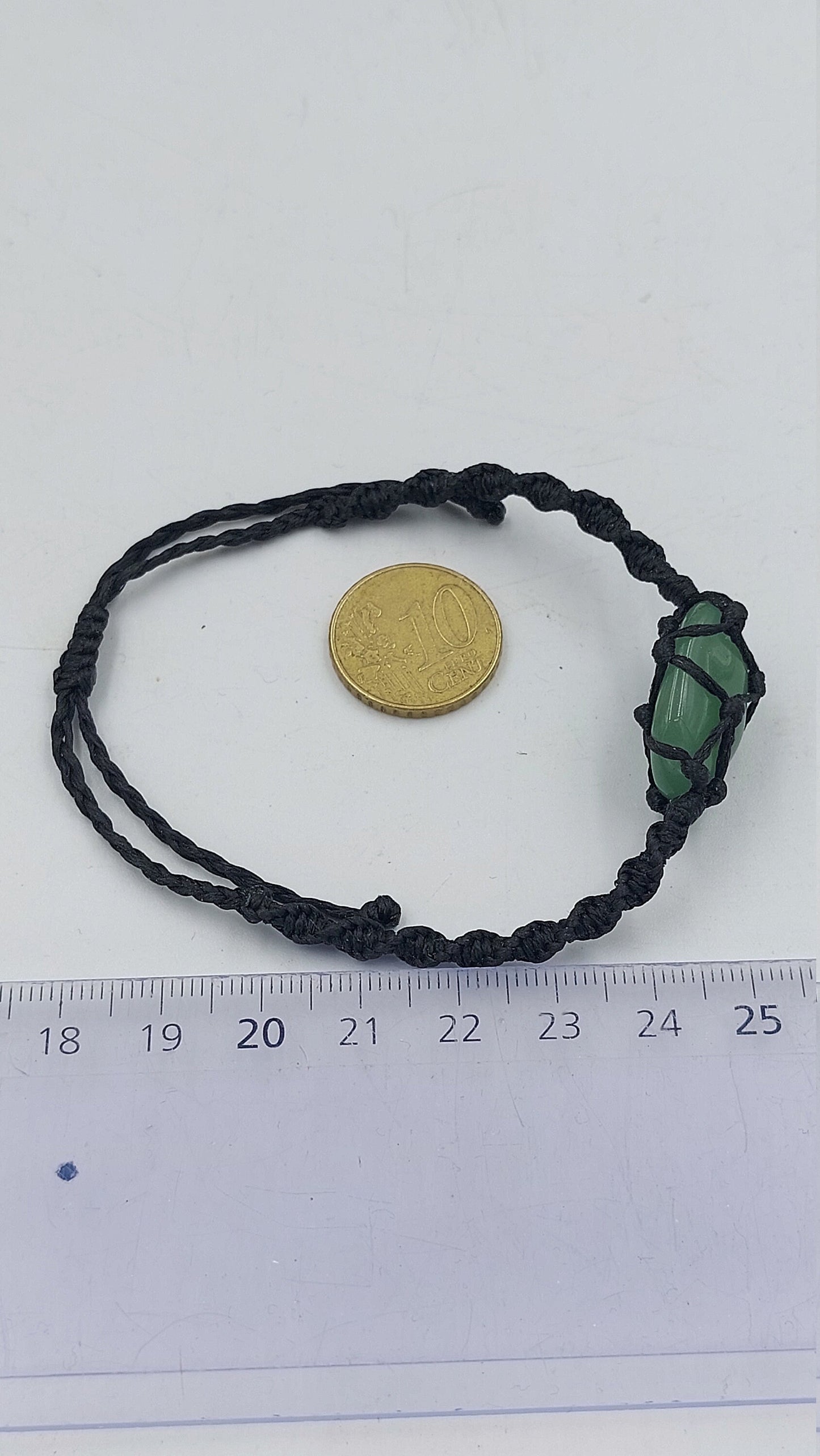 Natürlicher Aventurin, handgefertigt, Makramee-Armband, Heilkristall, Zubehör, Sternzeichen, Mineralstein