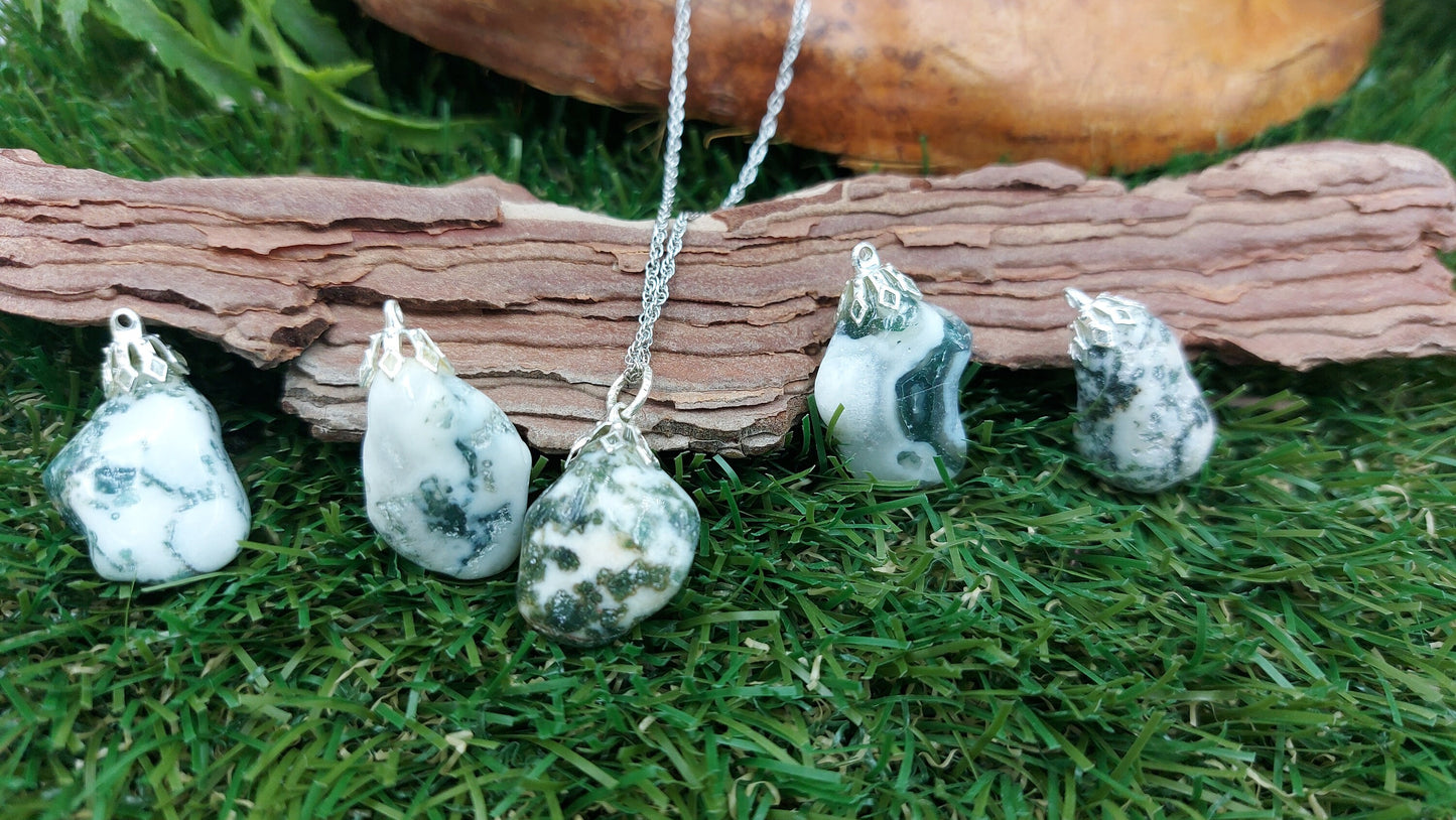 Χειροποίητο κολιέ Tree Agate