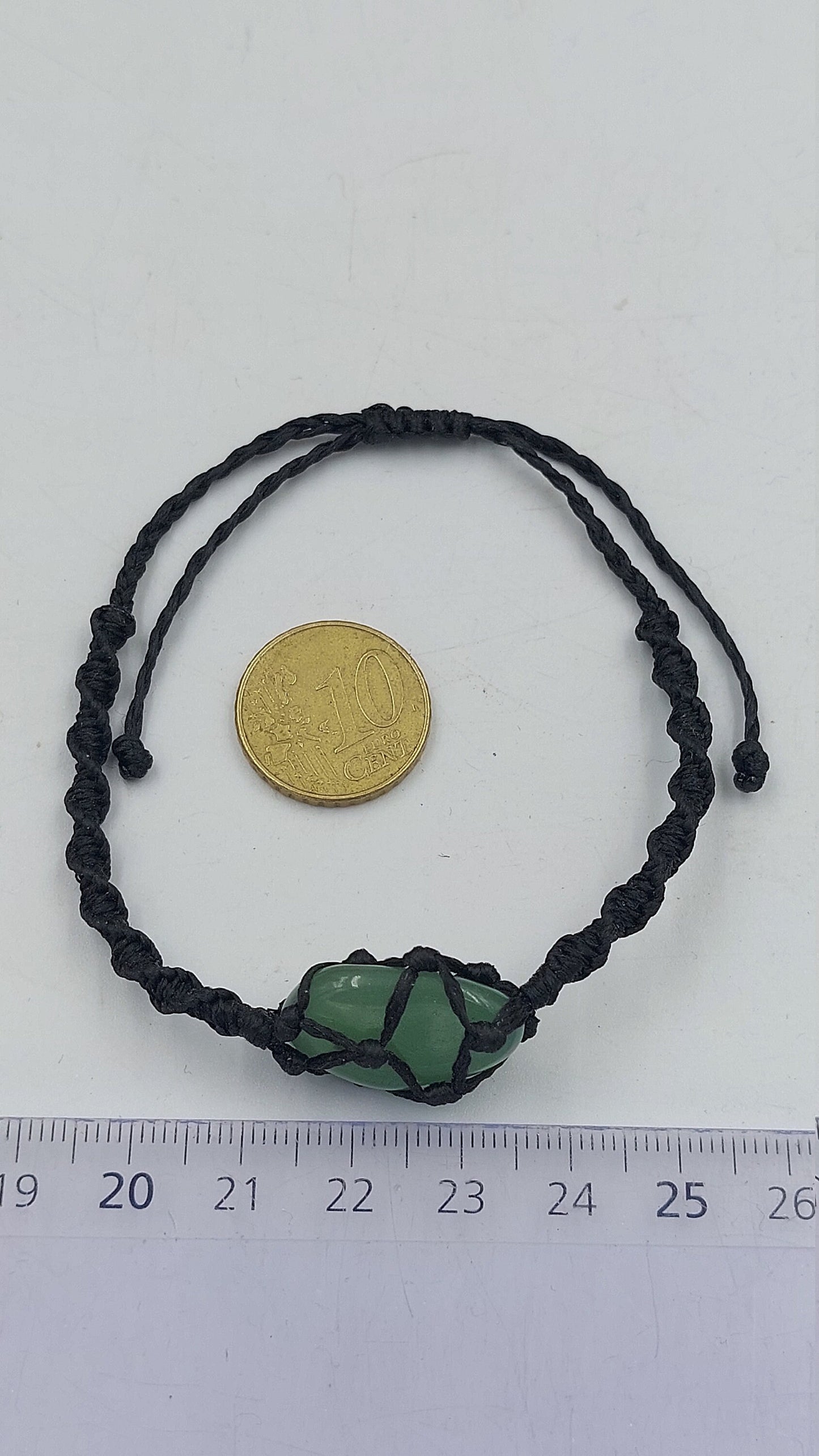 Natürlicher Aventurin, handgefertigt, Makramee-Armband, Heilkristall, Zubehör, Sternzeichen, Mineralstein