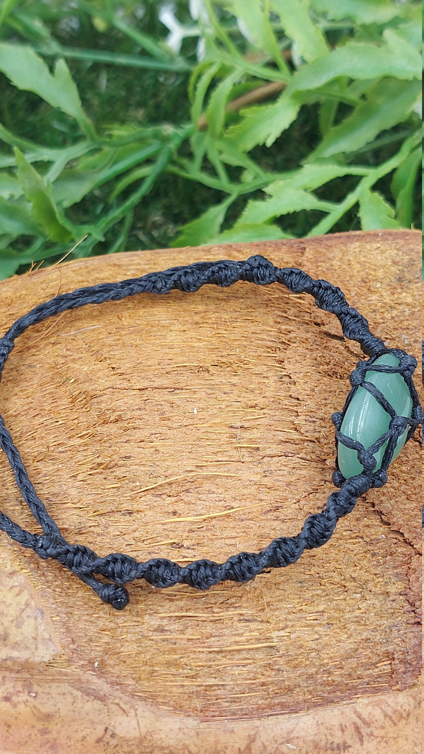 Natürlicher Aventurin, handgefertigt, Makramee-Armband, Heilkristall, Zubehör, Sternzeichen, Mineralstein