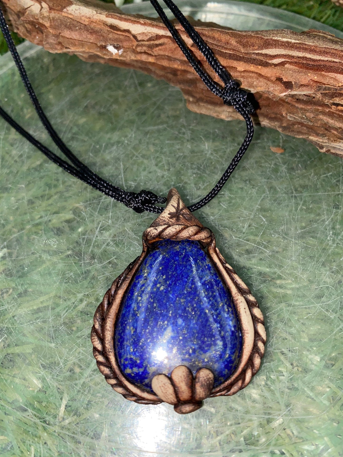 Handgefertigte Halskette - Lapis Lazouli Stein