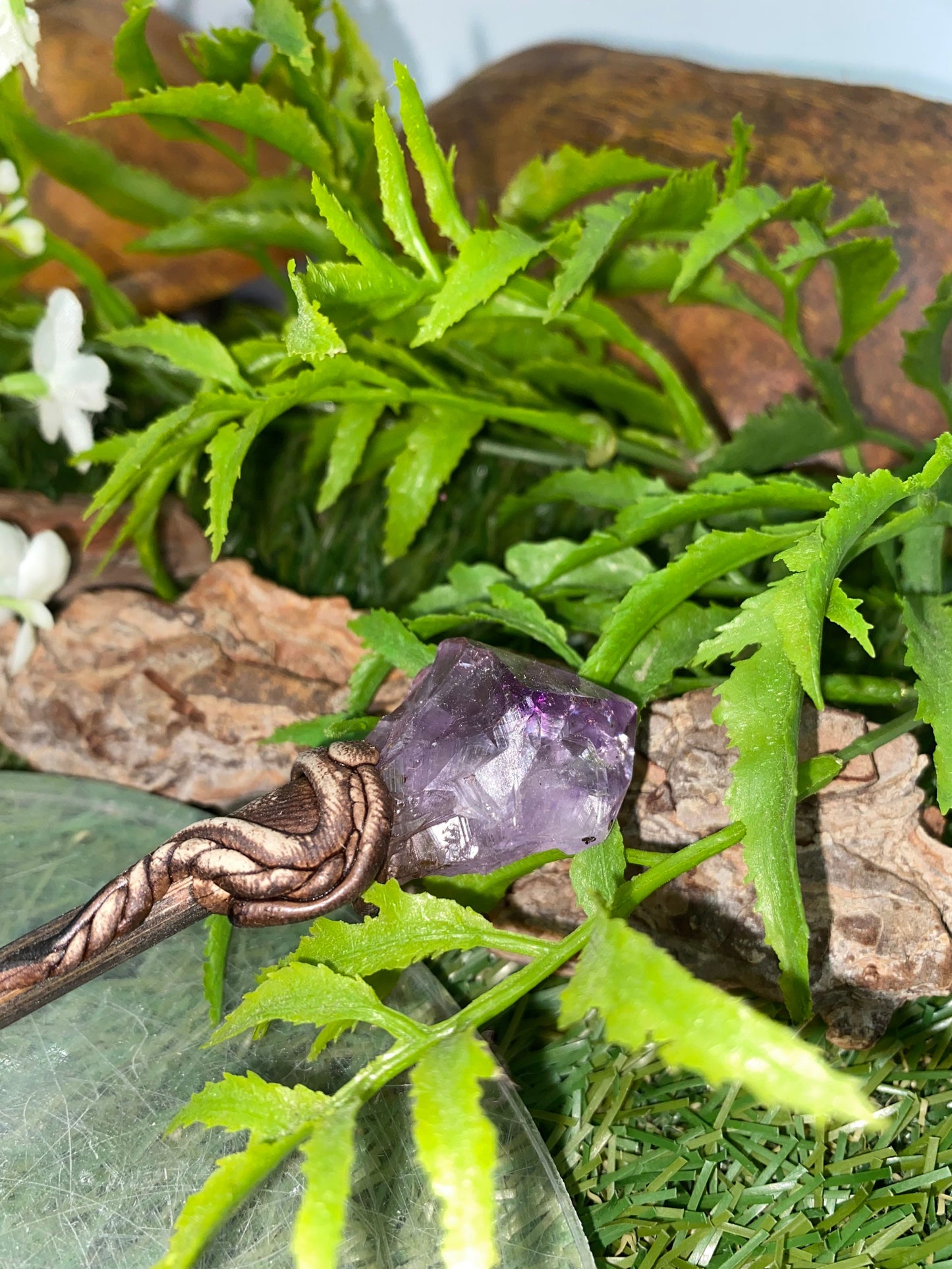 Amethyst Crystal Point Wand