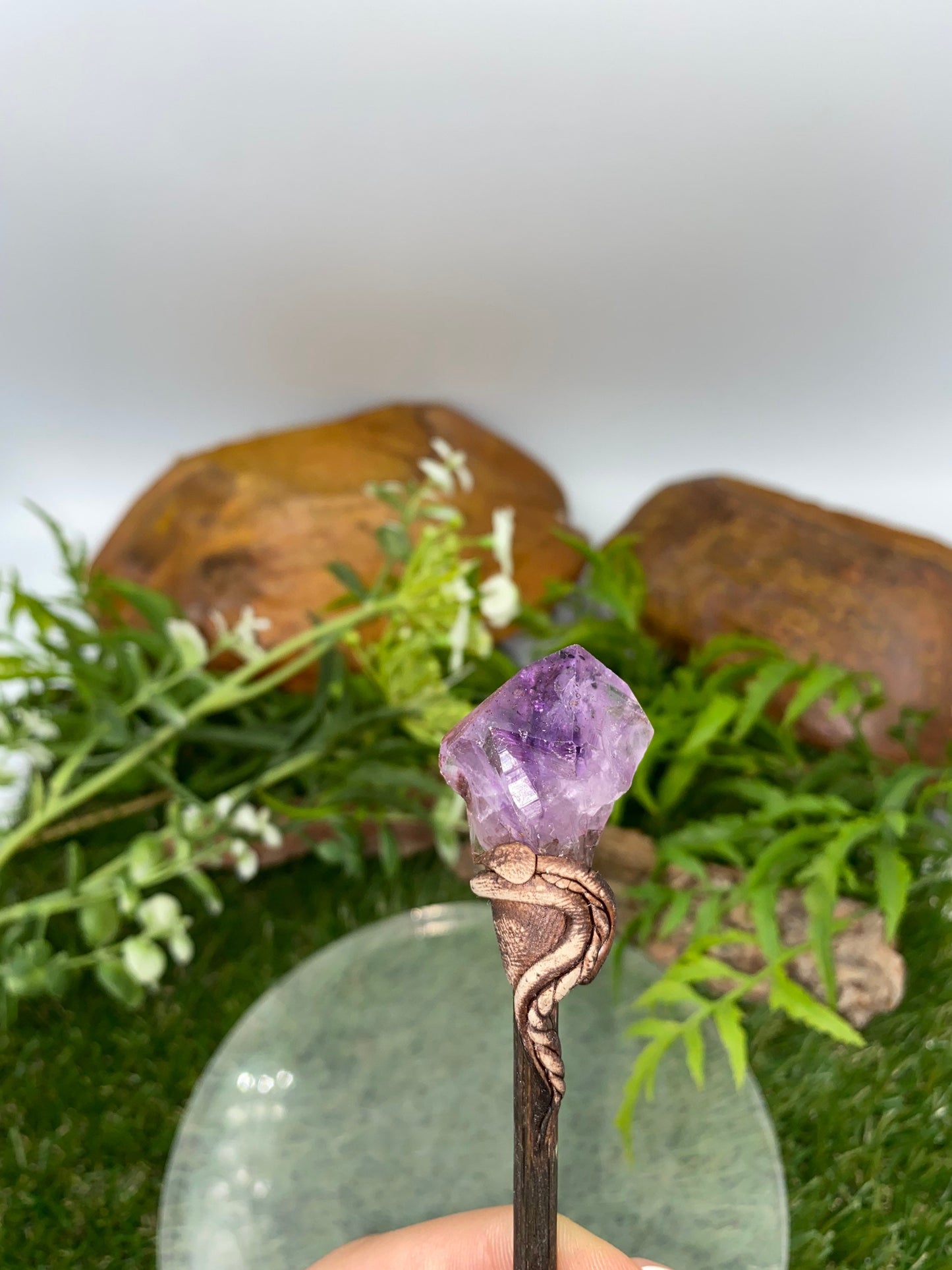 Amethyst Crystal Point Wand