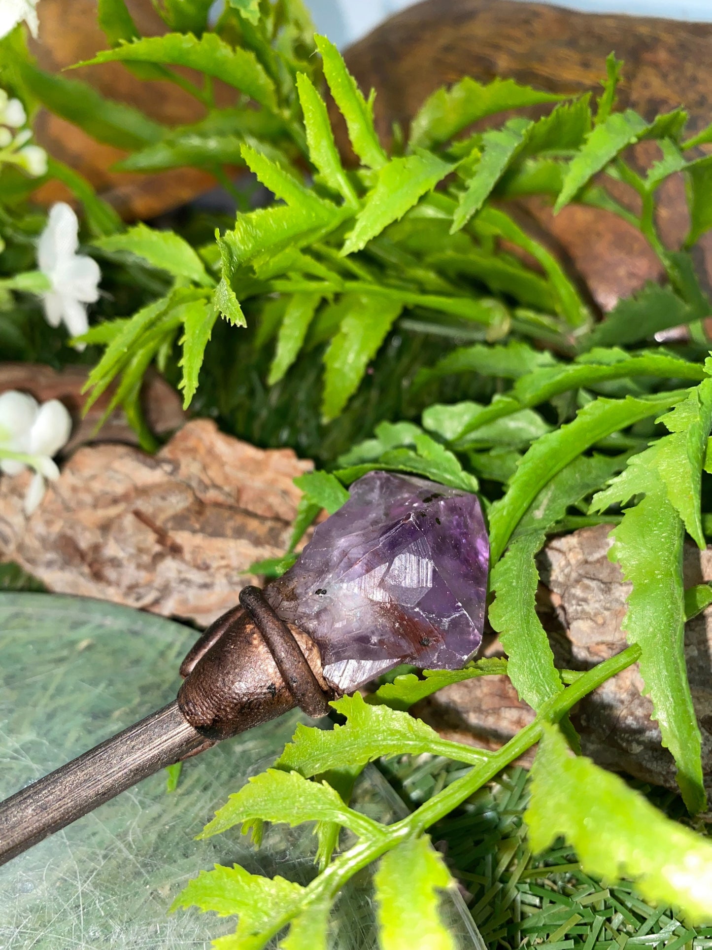Amethyst Crystal Point Wand