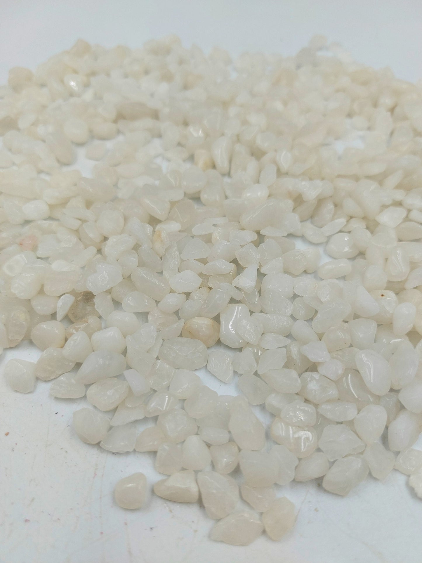 Onyx White Polished Crystal Chips, Tumbled Healing Gemstone, New Age στιλβωμένοι ημιπολύτιμοι βράχοι