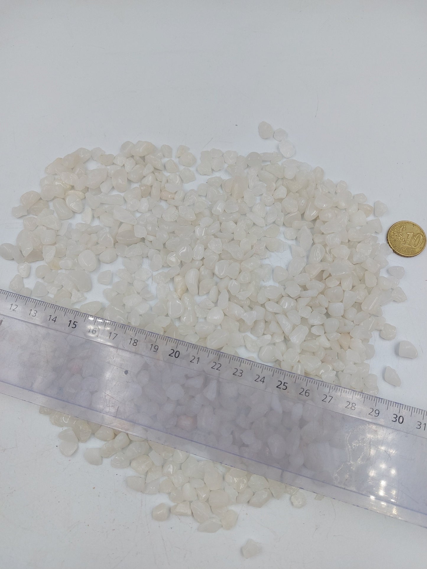 Onyx White Polished Crystal Chips, Tumbled Healing Gemstone, New Age στιλβωμένοι ημιπολύτιμοι βράχοι