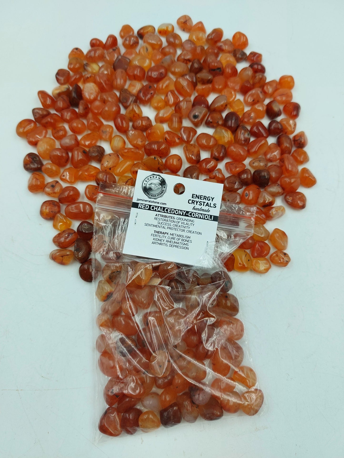 Τσιπς κρυστάλλων Carnelian