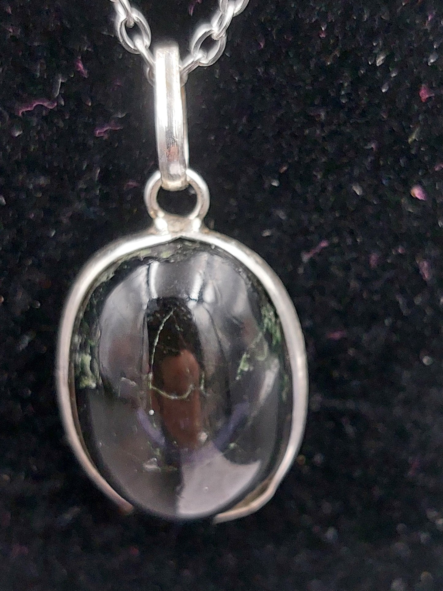 Luxuriöser schwarzer Sternrubin-Anhänger aus 925er Sterlingsilber mit Cabochonschliff, Heilkristall, Zubehör, Sternzeichen, Mineralstein