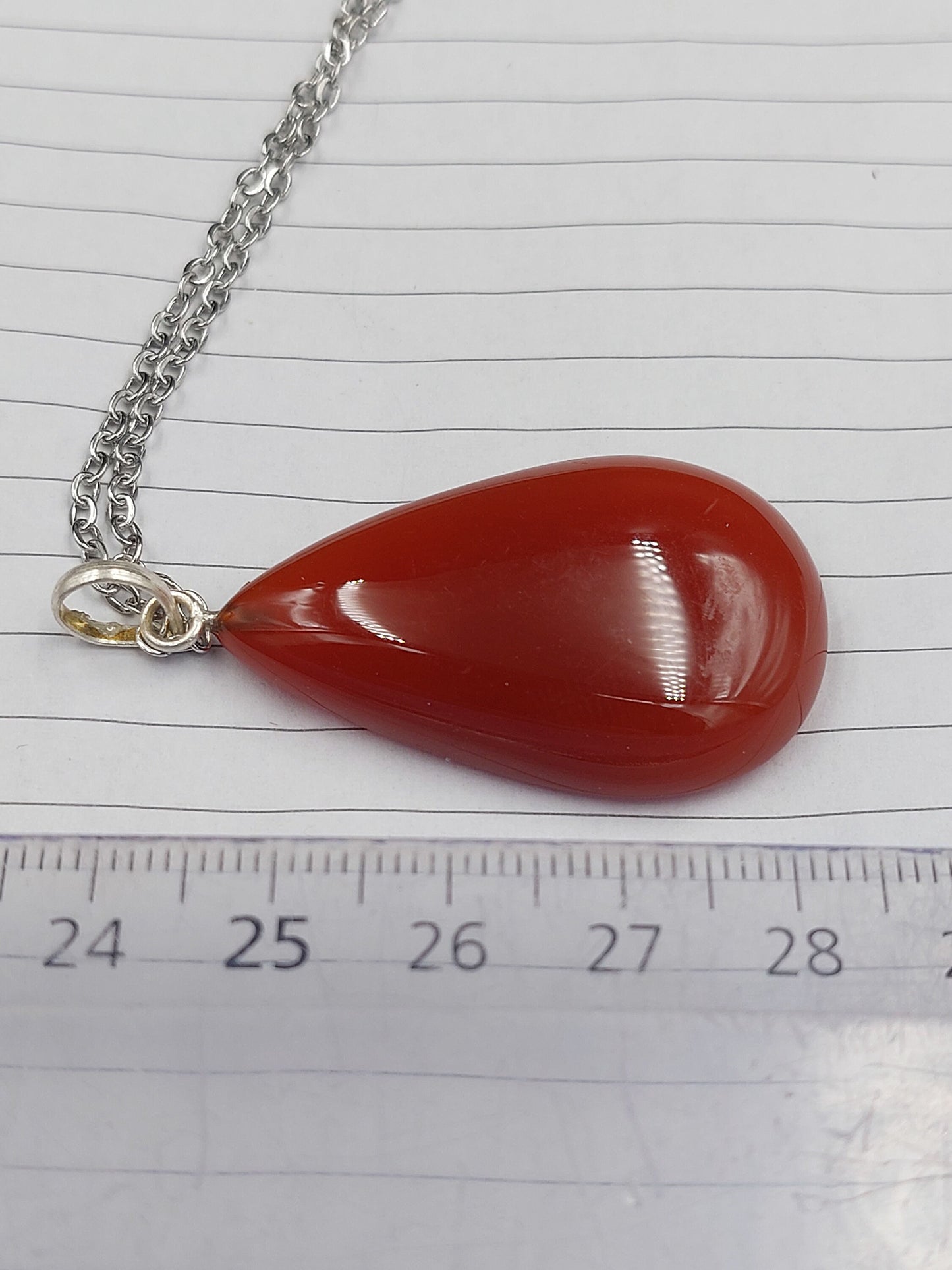 Κολιέ από κρύσταλλο Carnelian επιχρυσωμένο