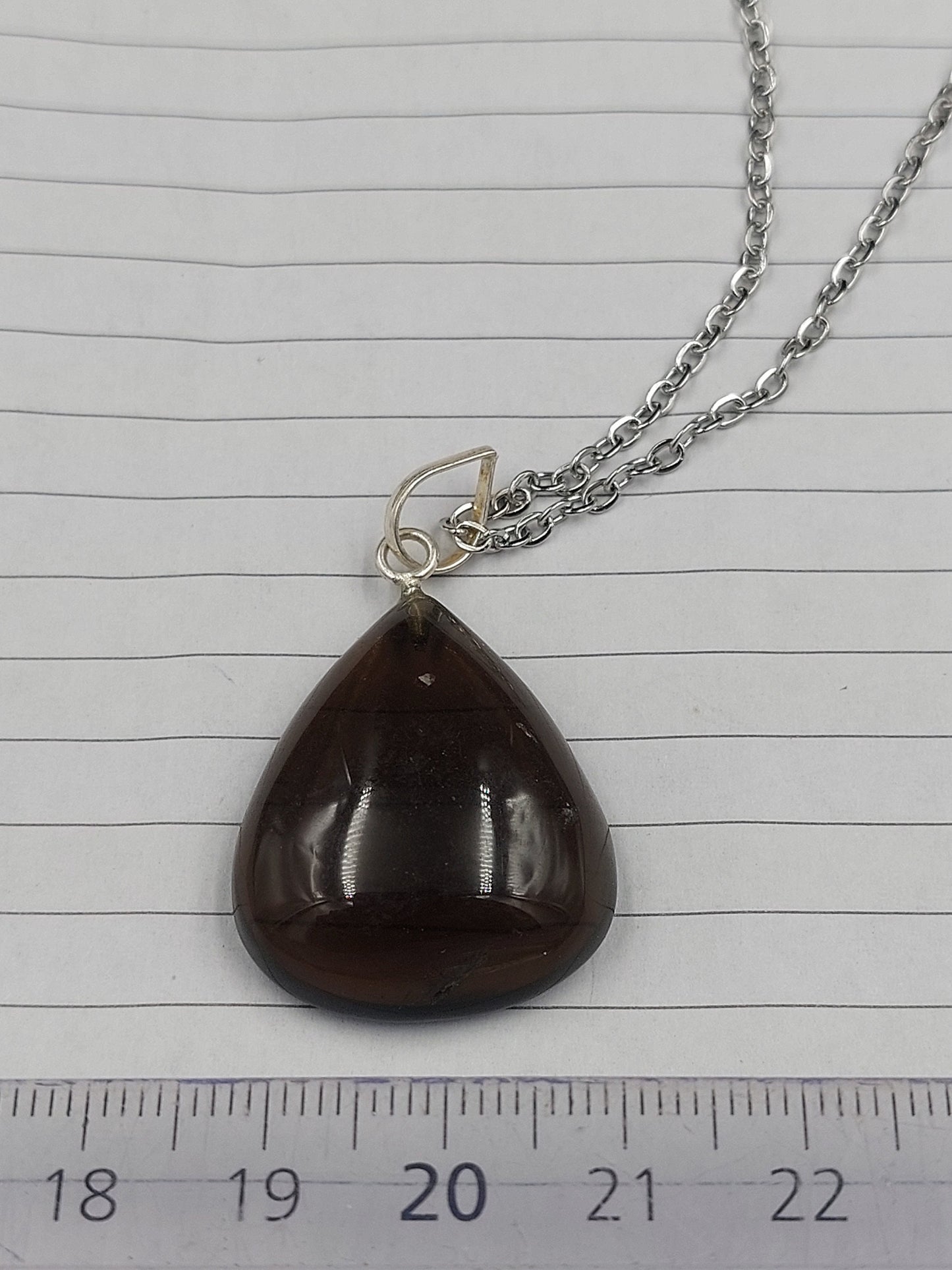 Κολιέ Smoky Quartz Crystal Επιχρυσωμένο