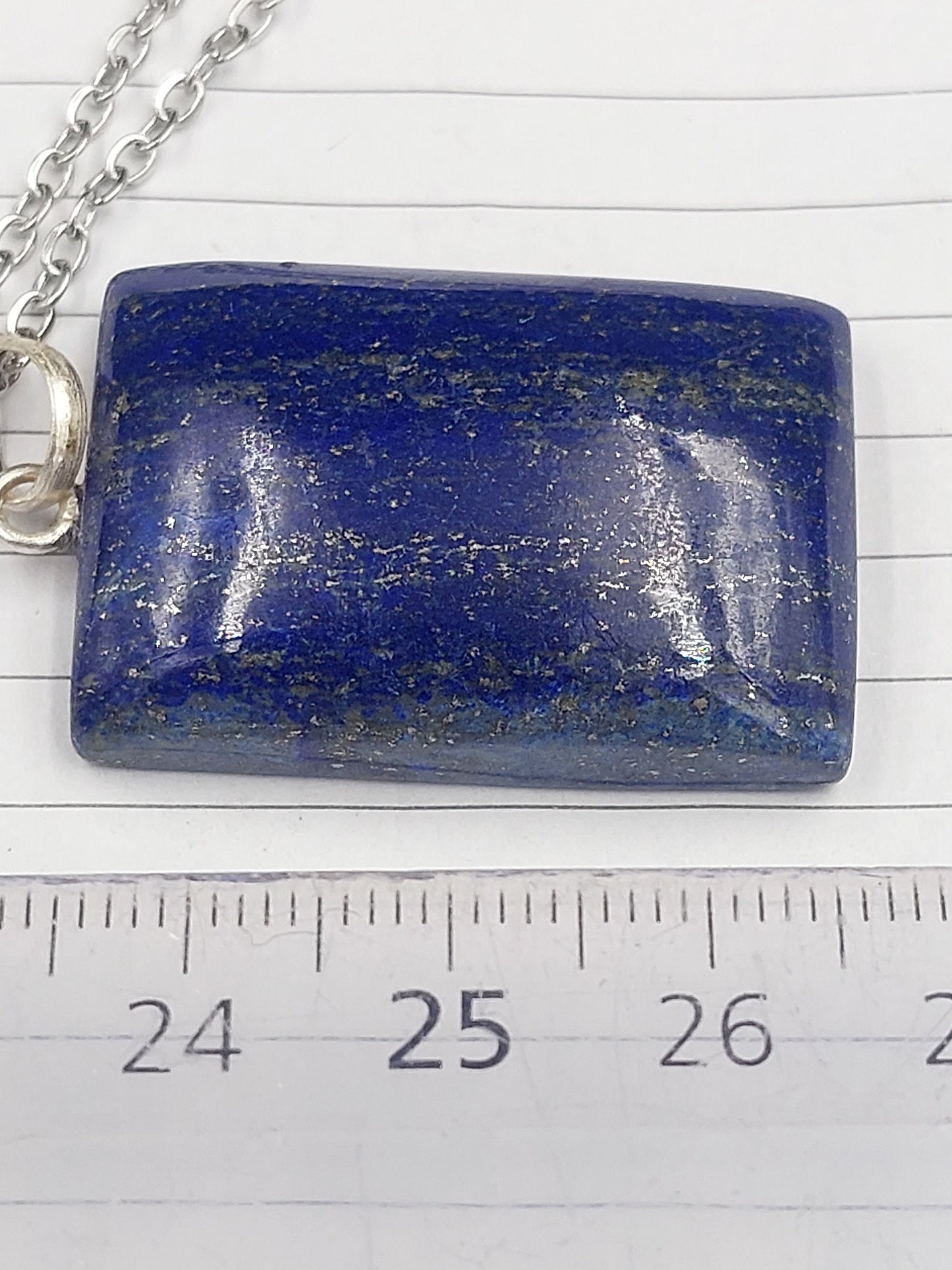 Lapislazuli Kristall Kette Silber 925