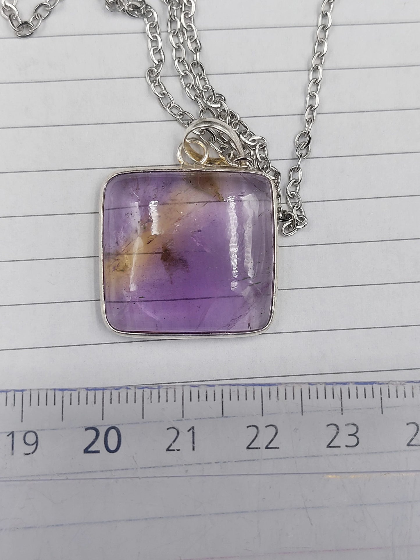 Ametrine Crystal Sterling Silver 925 Necklace