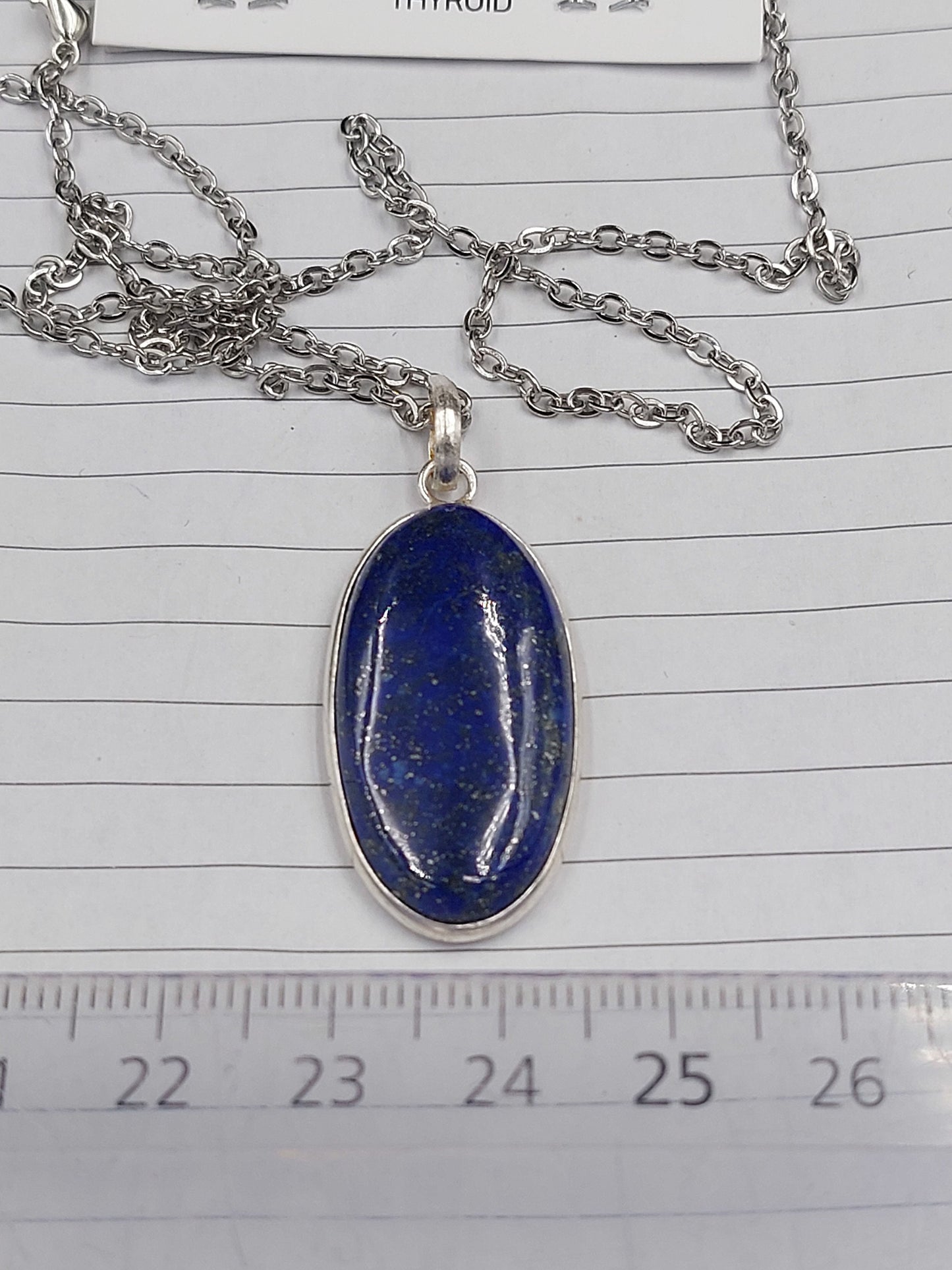 Lapislazouli Sterling Silber 925 Halskette